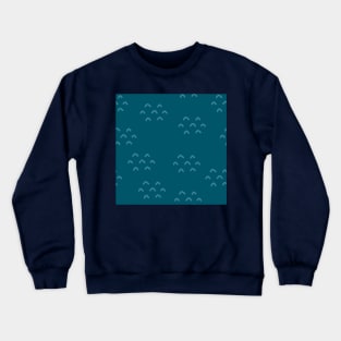 Turquoise Arrow Pattern Crewneck Sweatshirt